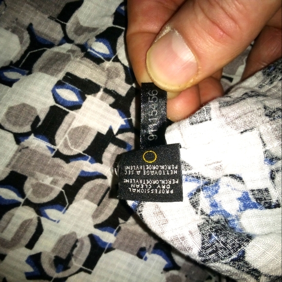 JHANE BARNES Geometric Monogram Abstract Button~Up Casual Shirt•Mens Size Medium - Picture 5 of 13